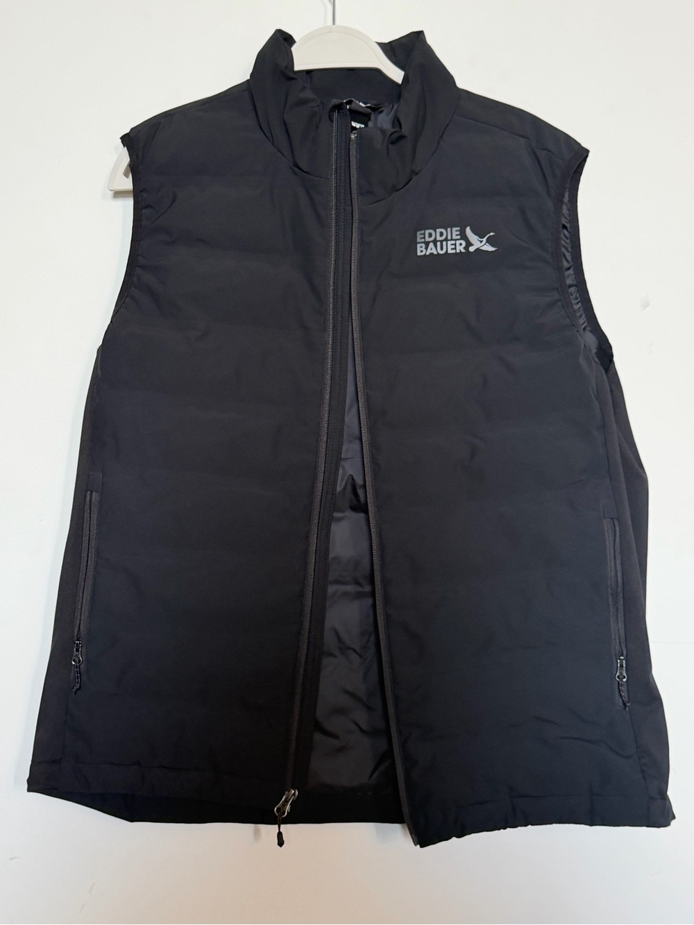 Eddie Bauer Black Quilted Insulated Vest